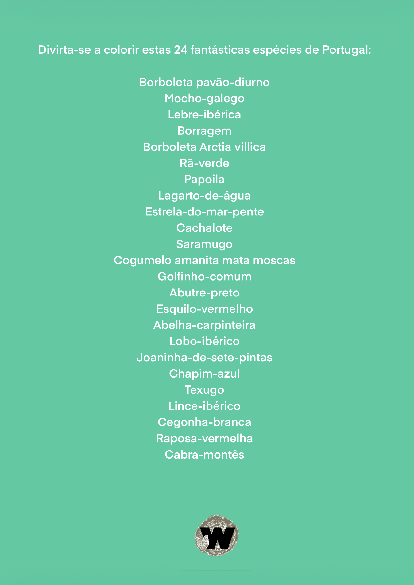 Produto digital: 24 animais e plantas de Portugal para imprimir e pintar - Image 7