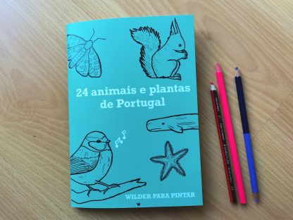 Wilder para pintar: 24 Animais e Plantas de Portugal